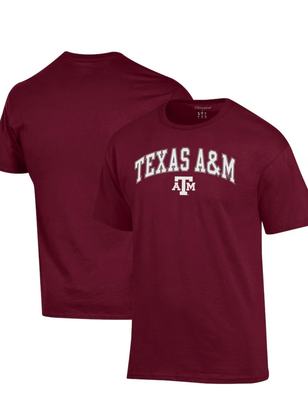Men's Logo Athletic Maroon Texas A&M Aggies Arched Logo T-Shirt Size Medium